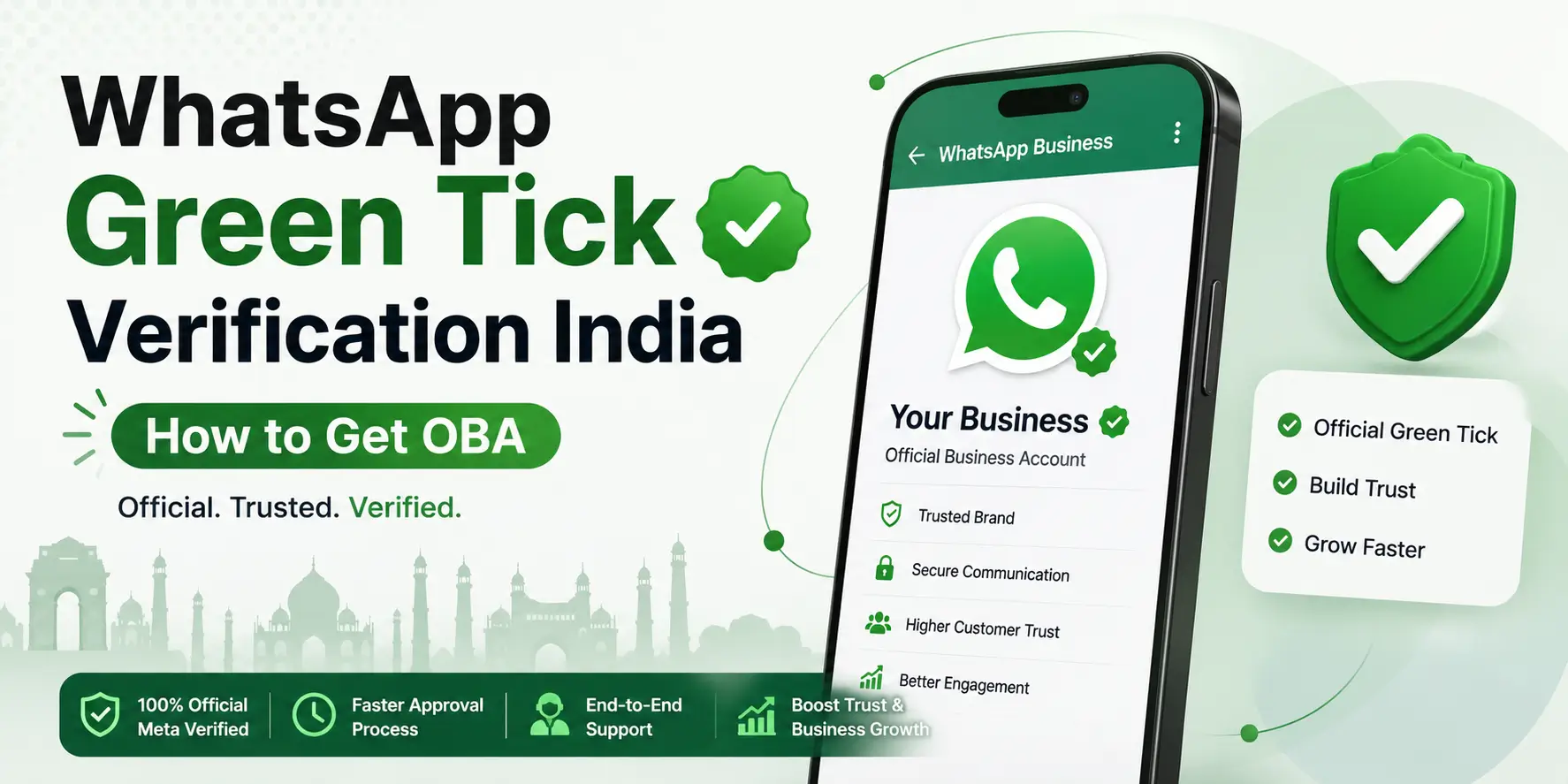 WhatsApp green tick verification India — Official Business Account guide