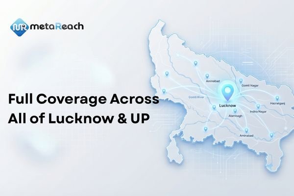 Bulk SMS coverage map across Lucknow localities — Gomti Nagar, Hazratganj, Indira Nagar, Alambagh, Aminabad